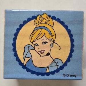 Disney Cinderella Wood Mounted Rubber Craft Stamp Excellent Condition